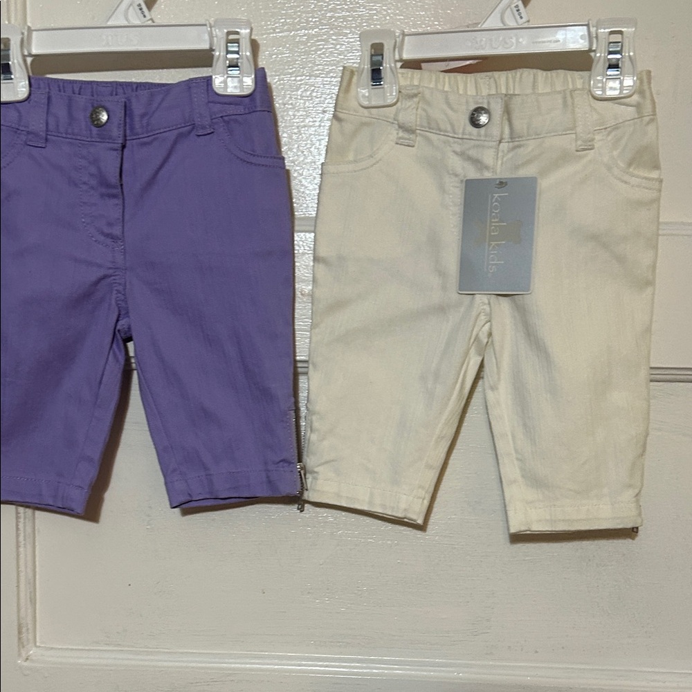 New Infants Jeans  in Purple and White